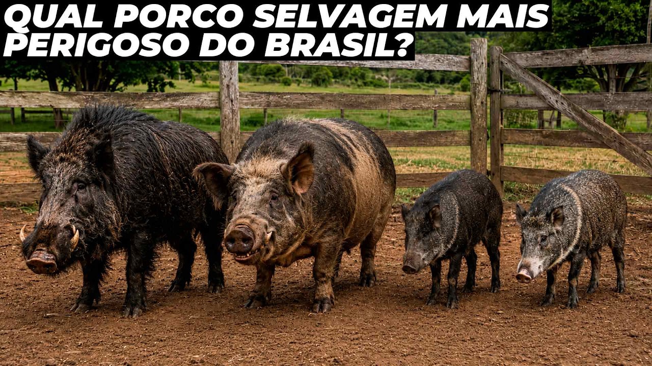 Conheça todos os porcos do mato que existem no Brasil