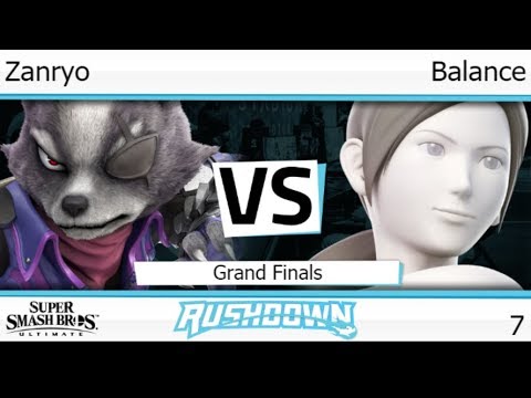 Rushdown 7 - Zanryo (Wolf) vs Balance (Wii Fit, King K. Rool, GnW) Grand Finals - SSBU