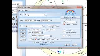 Win*Star Pro: How to Enter New Chart