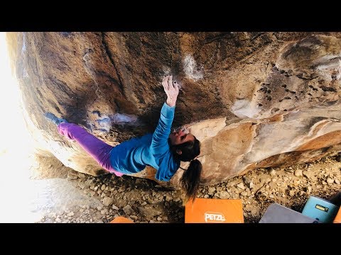 Alex Puccio's First Ascent of Mammoth Rub, V12/8A+ in Hueco Tanks, TX.