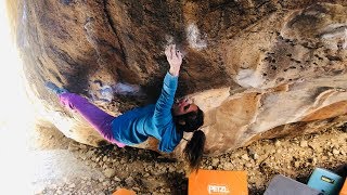 Alex Puccio&#39;s First Ascent of Mammoth Rub, V12/8A+ in Hueco Tanks, TX.