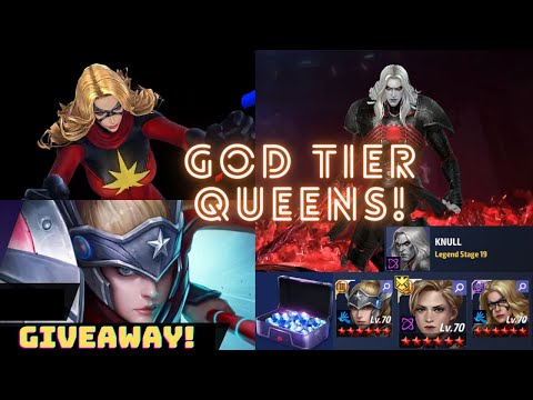 MOONSTONE & SHARON ROGERS vs KNULL LEGEND STAGE 19! BEST WAIFUS :) - Marvel Future Fight