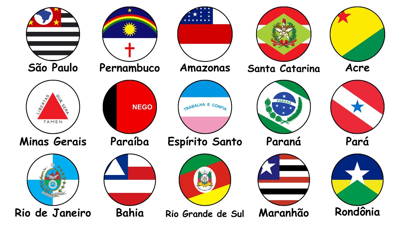 Explicando Todas as Bandeiras dos Estados do Brasil em 10 Minutos