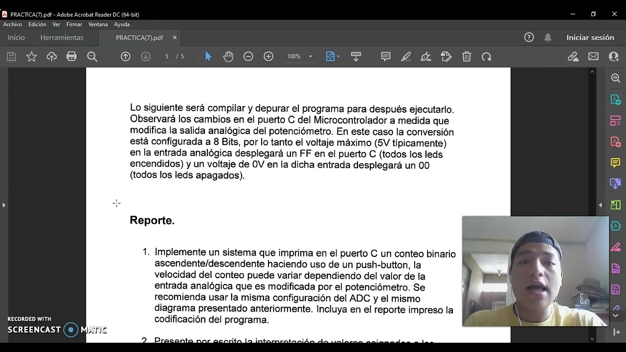 Práctica#7 Convertidor analógico - digital