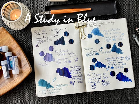 A study in blue | Current blue ink samples I have in my collection