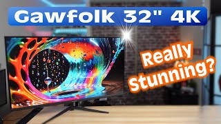 Gawfolk 32" 4K 60Hz Monitor Full Review & Compared to Samsung UJ59