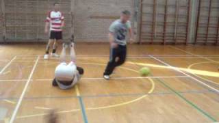 preview picture of video 'Painful! When indoor football goes wrong,Injuries at beacon hill Gym in Aspatria'
