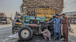 Pakistani Tractor Rebuilding Broken Meddled with Scrapyard Parts