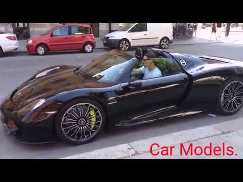 Zlatan Ibrahimovic driving his Ferrari  Monza SP2 in Sweden.