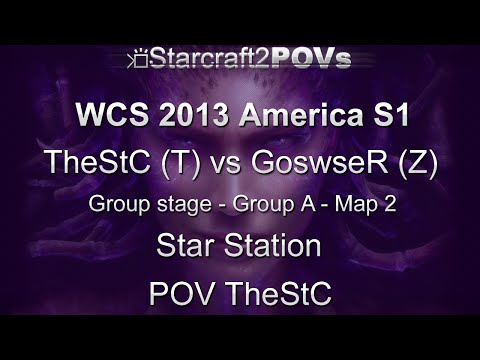 SC2 HotS - WCS 2013 AM S1 CL - TheStC vs GoswseR - Group A - Map 2 - Star Station - TheStC