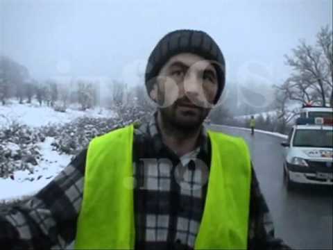 Tir rasturnat pe DN 58 Resita- Caransebes