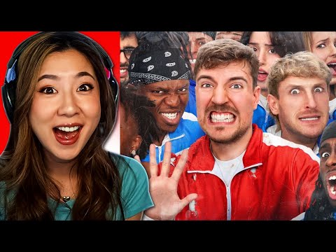 FUSLIE REACTS TO 50 YouTubers Fight For $1,000,000
