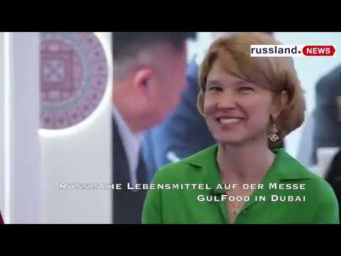 Russische Lebensmittel auf der Messe GulFood in Dubai