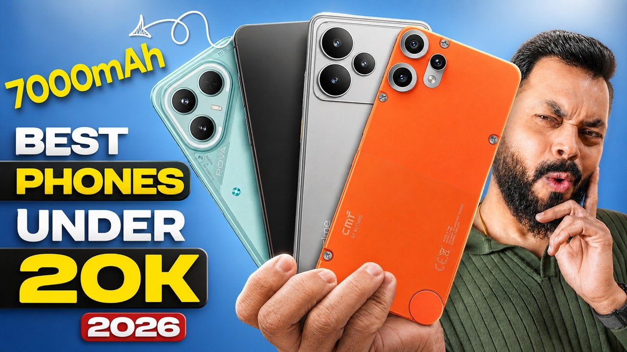Top 5 Best Smartphones Under ₹20000 Budget ⚡ June 2026