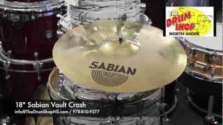 Video thumbnail for Sabian Vault Crash 18" - The Drum Shop North Shore by Nate Morrison Drums