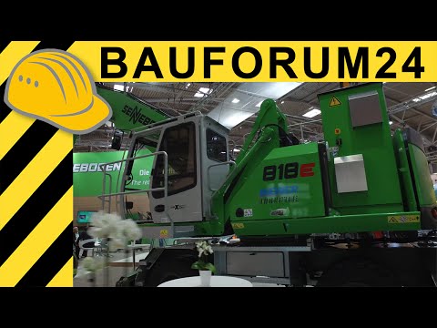 Sennebogen 818 E elektrischer Umschlagbagger auf der IFAT  -  4K/UHD