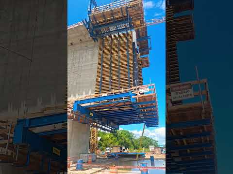 Fase de encofrado Carro de Avance Encofrado en Voladizo  en proceso, #PUENTE #TARATA #JUANJUI