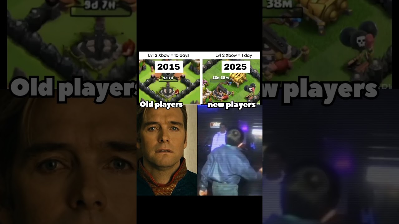 Upgrading then vs now😶‍🌫 || #shorts #coc #clashofclans #viralshorts