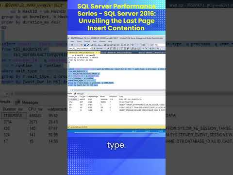 SQL Server Performance Series - SQL Server 2016: Unveiling the Last Page Insert Contention @jbswiki