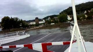 preview picture of video 'Autofähre Linz am Rhein'