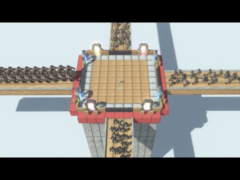 FPS Grenade Launcher with PORTAL vs 100 Mutant Primates Army Animal Revolt Battle Simulator