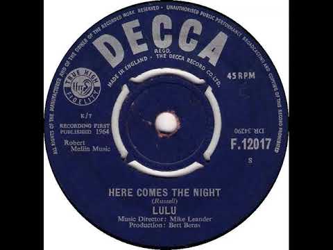 UK New Entry 1964 (257) Lulu - Here Comes The Night