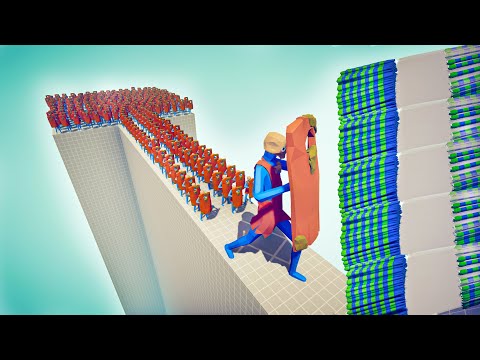 CAN 100x PROTECTOR SURVIVE ON BRIDGE? - Totally Accurate Battle Simulator TABS