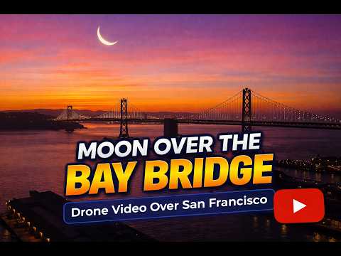 Moon Over The Bay Bridge