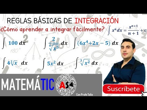 🎥Cómo integrar fácilmente✅ reglas básicas de integración👌🏻ejemplos de integrales🤩