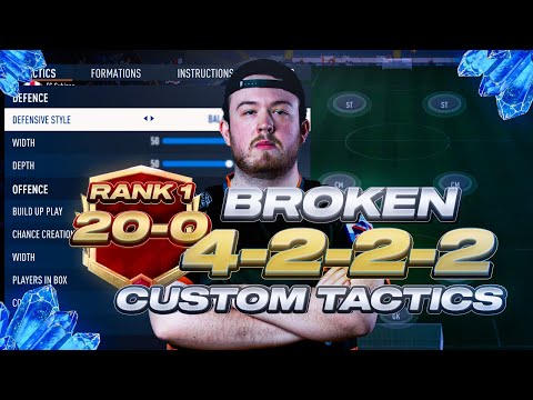 *NEW PATCH* THIS = EASY WINS😱 RANK 1 20-0 4222 CUSTOM TACTICS #fifa23 #coaching