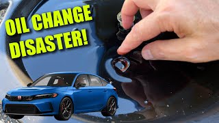 ⁴ᴷ DIY - 2023 Honda Civic Type R Oil Change - How To