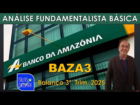 BAZA3 - BANCO DA AMAZÔNIA S/A - BAZA. BASIC FUNDAMENTAL ANALYSIS. PROF. SILAS DEGRAF. 3rd QUARTER...