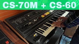 Video thumbnail for YAMAHA CS-70M + CS-60 SYNTH DEMO ~ Vintage Synthesizer Museum by once upon a synth