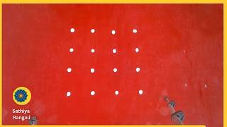4x4 seq 132 | நவராத்திரி சிறப்பு கோலம் | Navaratri Kolam | Easy Kolam with Dots