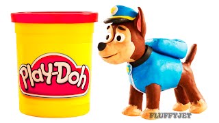 PAW Patrol Chase Stop Motion Play Doh Clay Animation play dough claymation paw patrol toy eggs