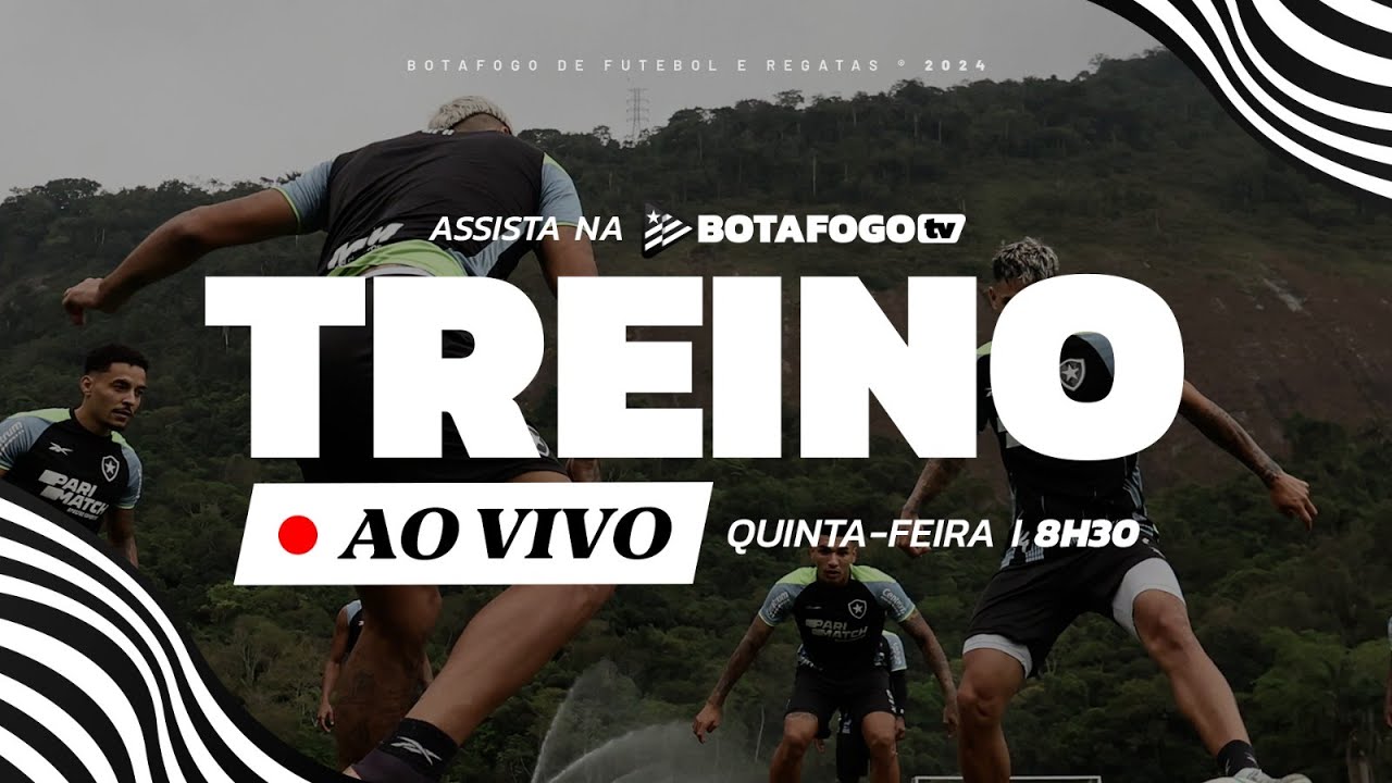 AO VIVO | Botafogo transmite treino desta quinta direto do CT Lonier