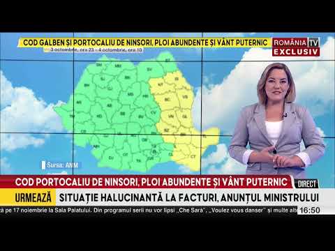 Prognoza meteo 3 octombrie. Vreme rece cu ninsori la munte și ploi în restul țării