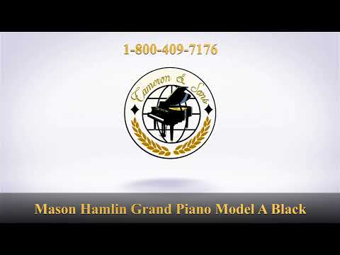 Mason Hamlin Model A Grand Piano Ebony Satin image 8