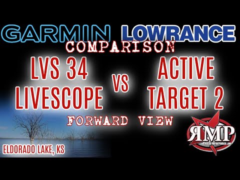Lowrance Active Target2 vs. Garmin LVS34 Comparison On the Water Forward view!