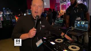 Video thumbnail for Hercules DJControl Impulse T7 with 7 Inch Motorized Platter from #DJX2023 by discjockeynews