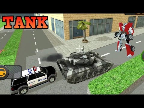 Rope Hero 3 - (Army Tank) - Theft Army Tank and Fight Police and Car Robot - Android Gameplay HD