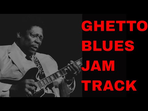Ghetto Blues Jam Track in C Minor | B.B. King Style Guitar Backing Track (85 BPM)