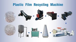 Hot-selling Plastic Film Pelletizing Recycling Machine | PP PE Plastic Pellets Manufacturing Process