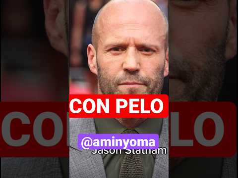 CELEBRIDADES CON PELO #jasonstatham #therock #dwaynejohnson #hollywood #peliculas #viral #shorts