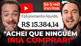 Como esse aluno fez um canal pequeno ser uma BELA renda extra!