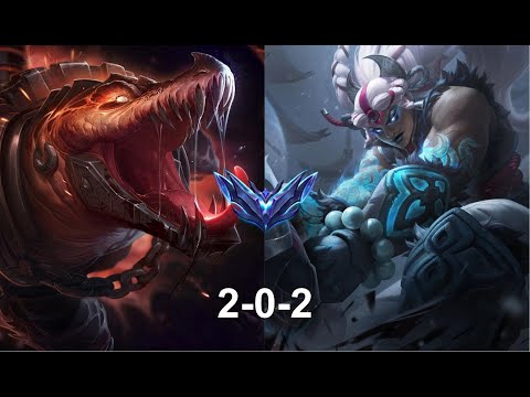 [YXY Renekton] vs. Illaoi | Full Match-up | Super Server Diamond | 12.14 | Subbed