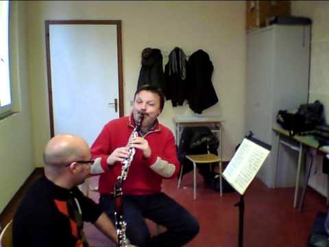 practicing Rossini, introduzione tema e variazioni.