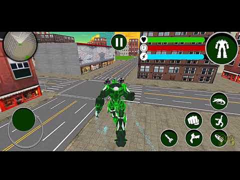 Real Robot Crocodile - Green Robot Transformation War Game - Android Gameplay