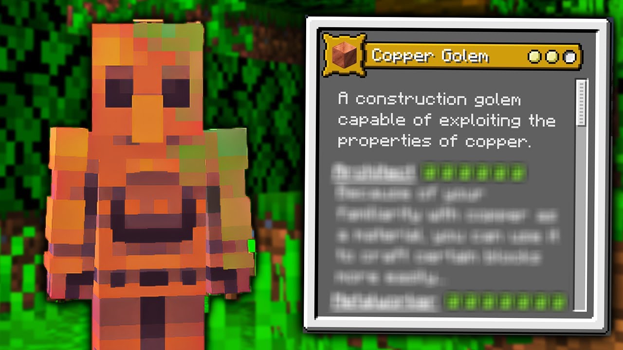 Minecraft Origins Mod - Copper Golem Origin