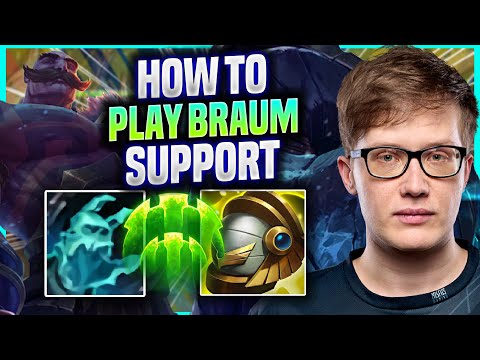 LEARN HOW TO PLAY BRAUM SUPPORT LIKE A PRO! - MSF Vander Plays Braum SUPPORT vs Pyke! |